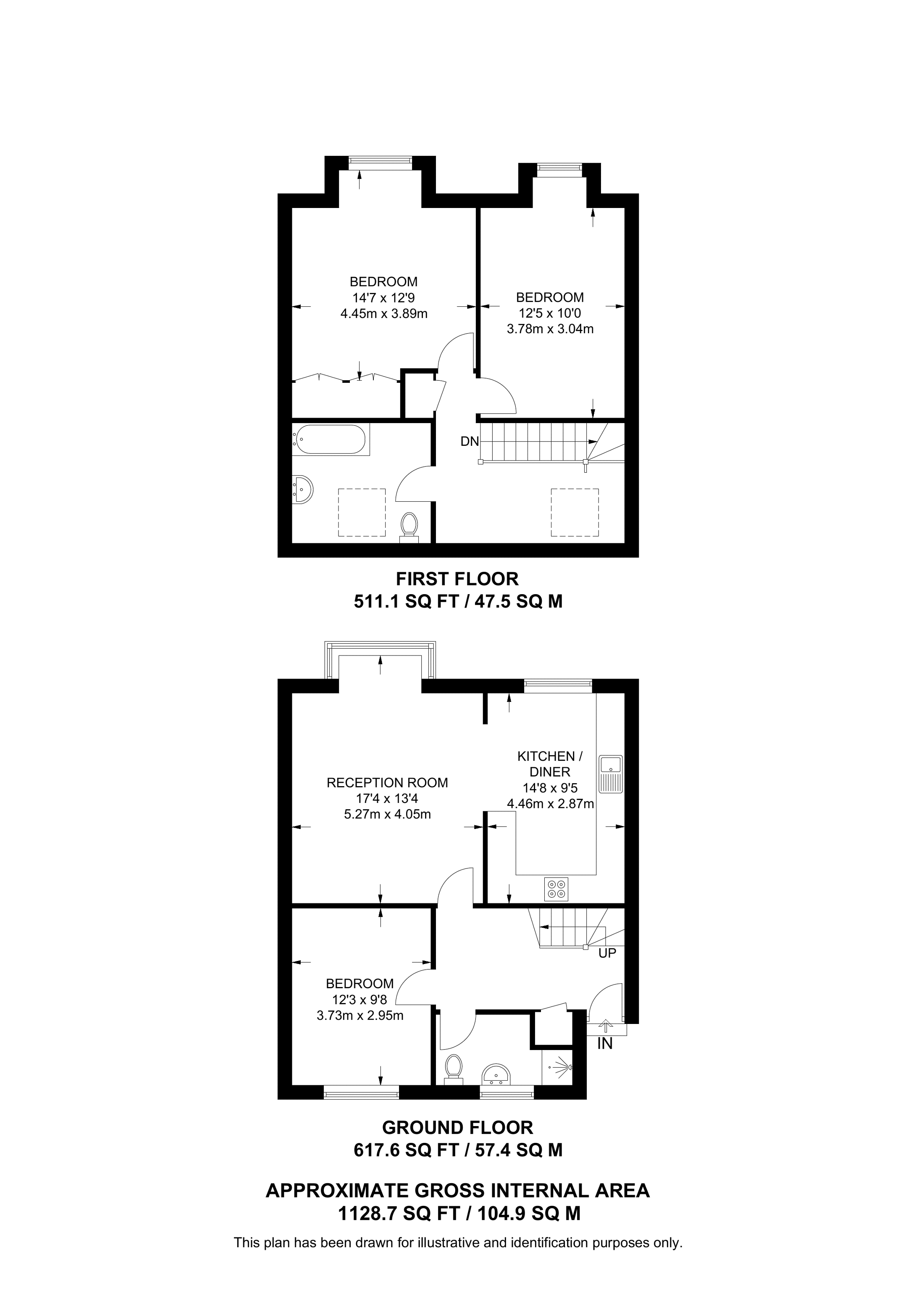 The Hollies, Watford floorplan