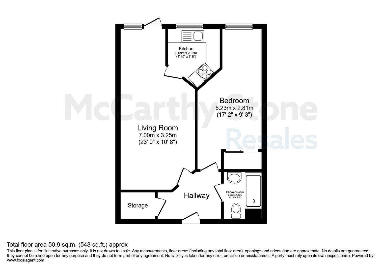 16 Butter Cross Court, Stafford Street, Newport floorplan