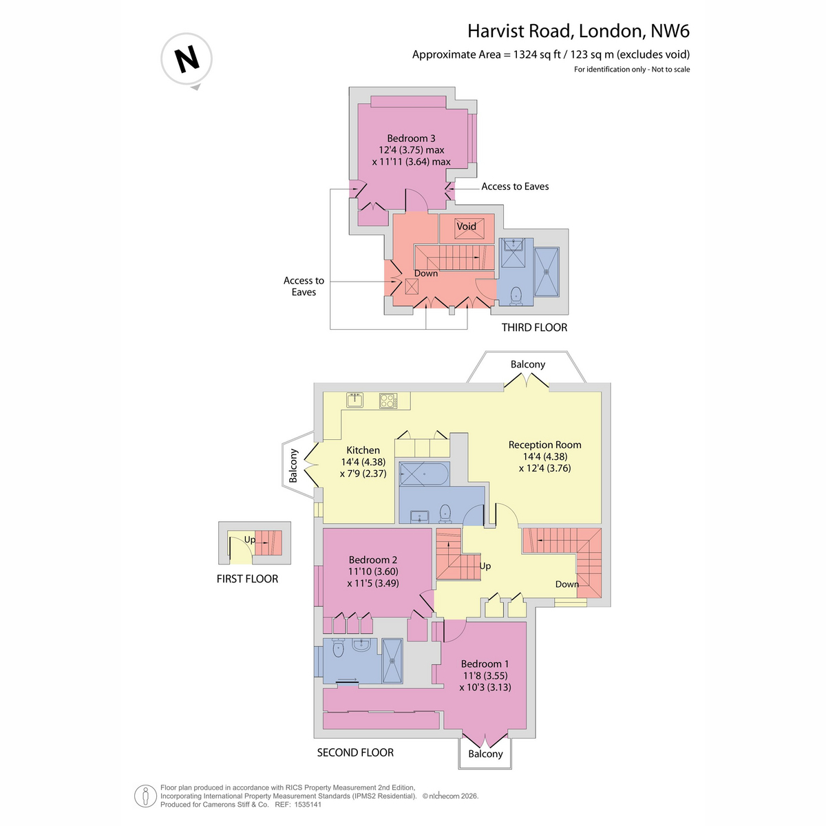 Harvist Road, London floorplan