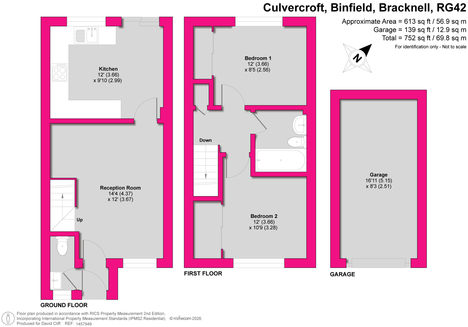 3, Culvercroft, Bracknell floorplan