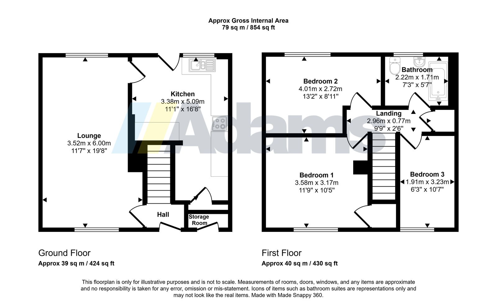46, Abbey Road, Widnes floorplan
