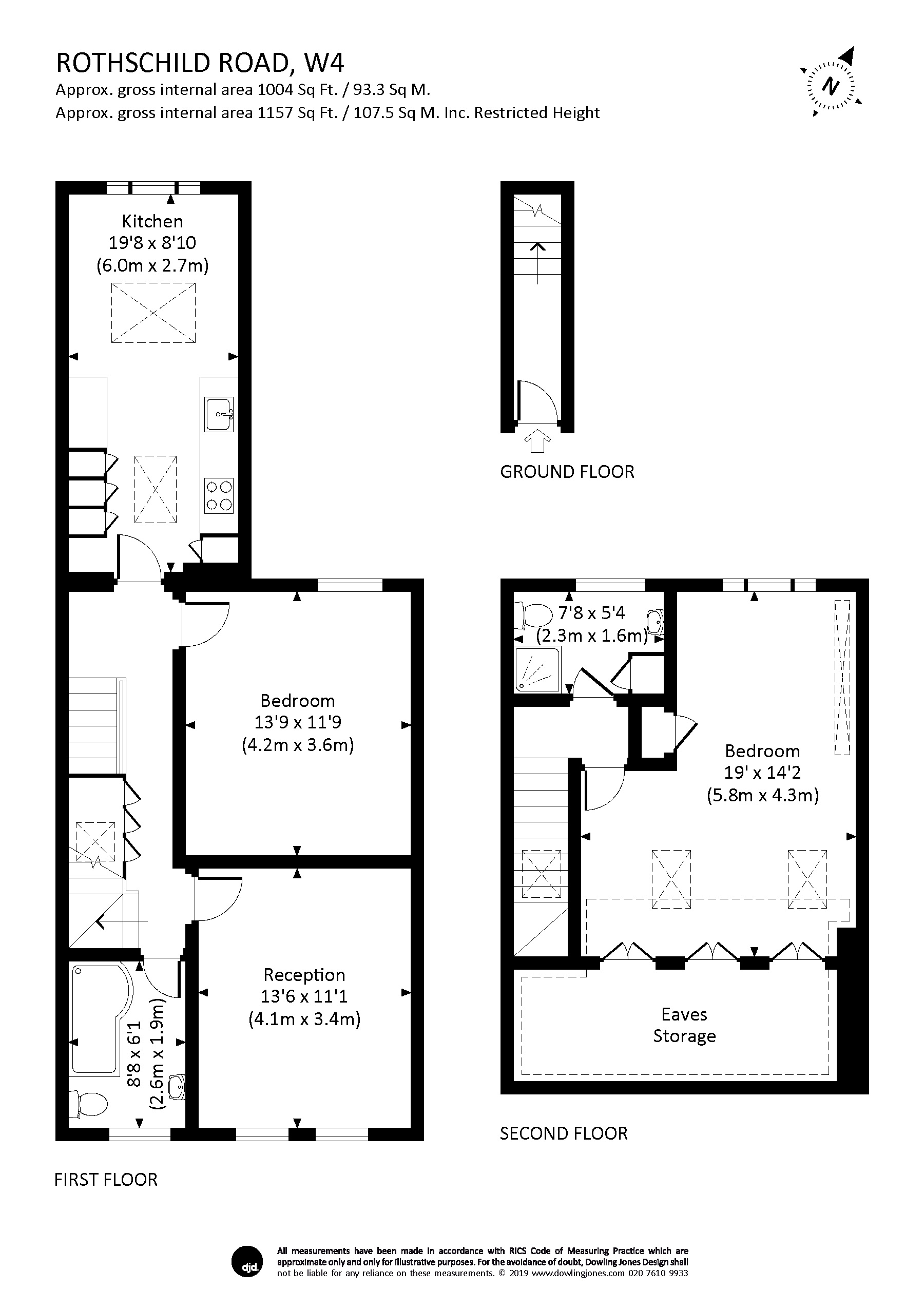 2 Bedrooms Flat to rent in Rothschild Road, Chiswick W4