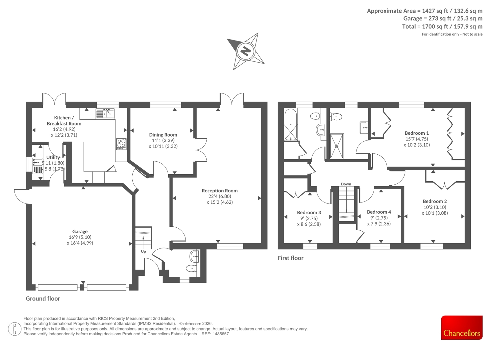 15, FROME PARK, Hereford floorplan