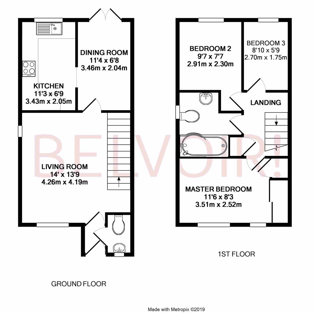 3 Bedrooms End terrace house for sale in Little Copse Chase, Chineham, Hampshire RG24