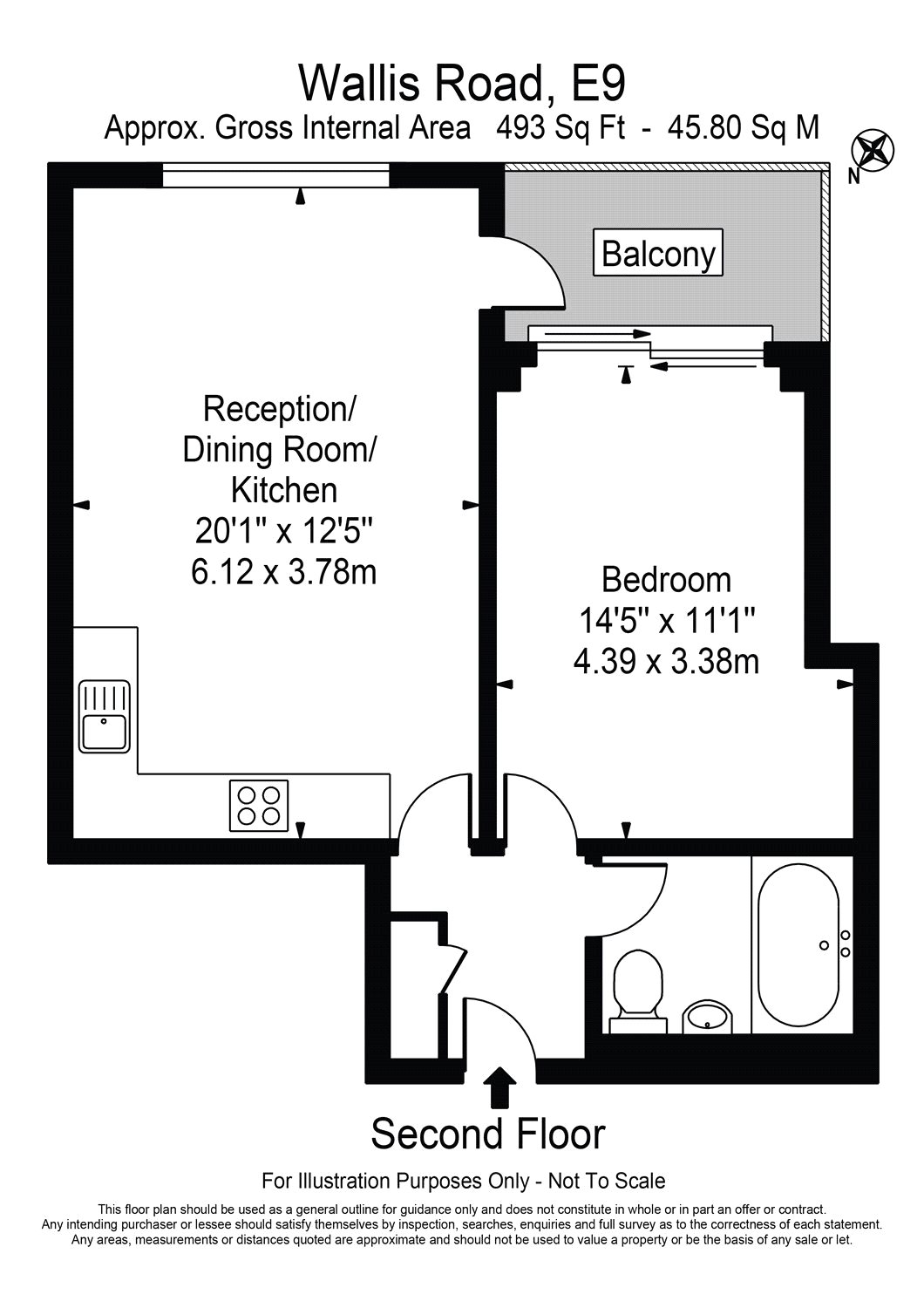11, 1, Prince Edward Road, London floorplan