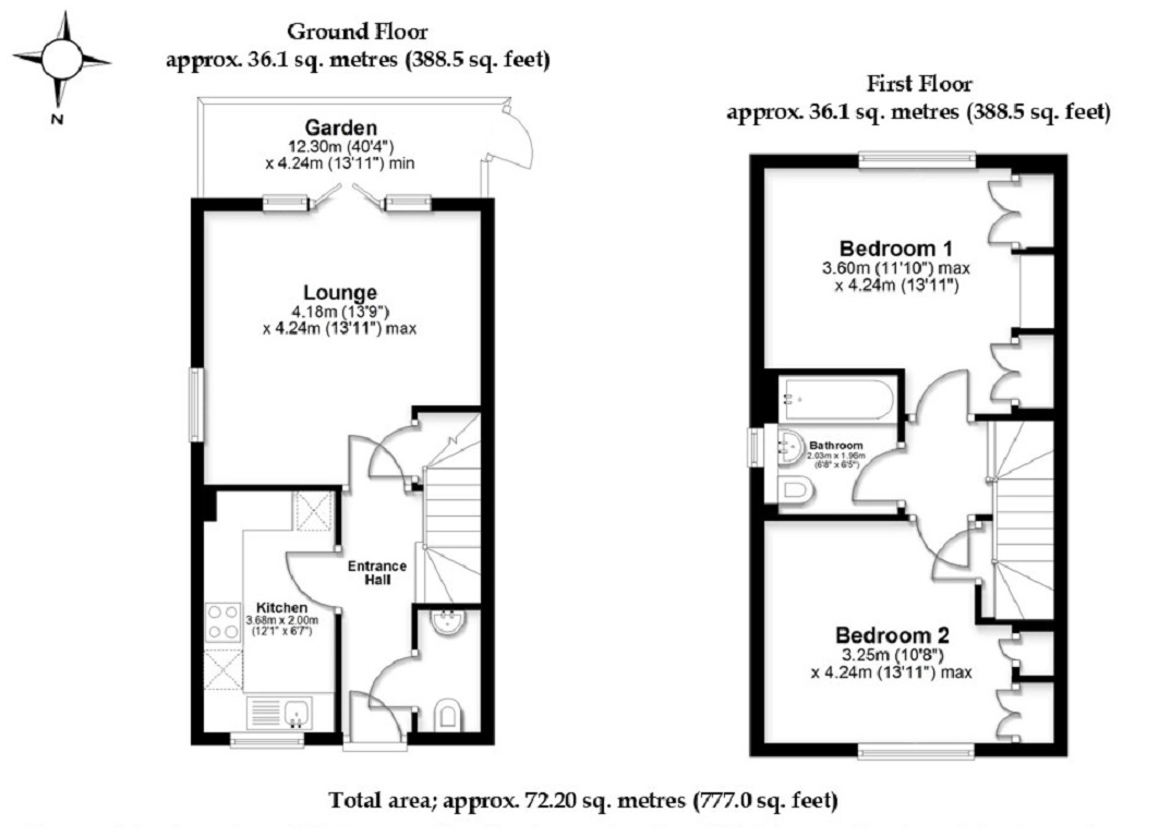 68, Meadow Walk, Henlow floorplan