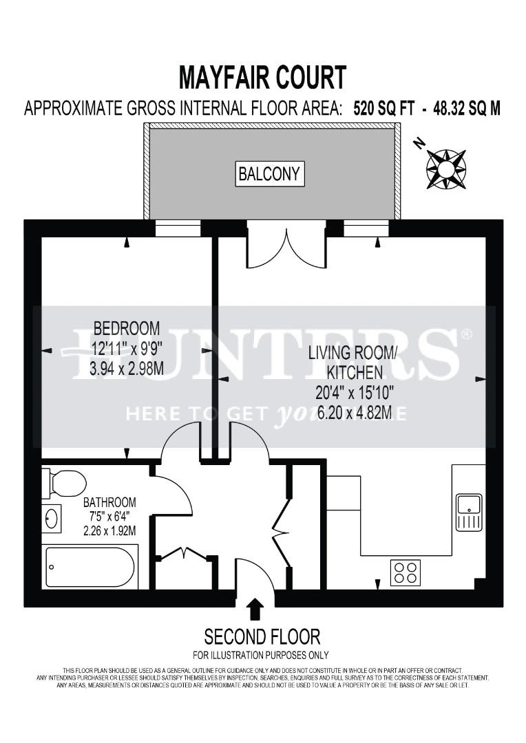 Mayfair Court, Flat 35, Hunting Place, Hounslow floorplan