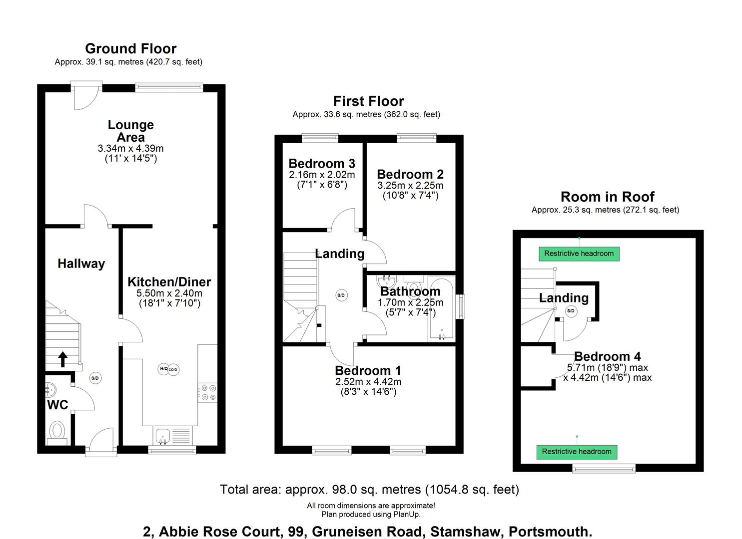 2 Abbie Rose Court, 99 Gruneisen Road, Portsmouth floorplan