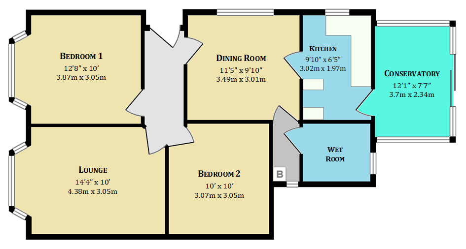 18, Sunset Road, Southampton floorplan