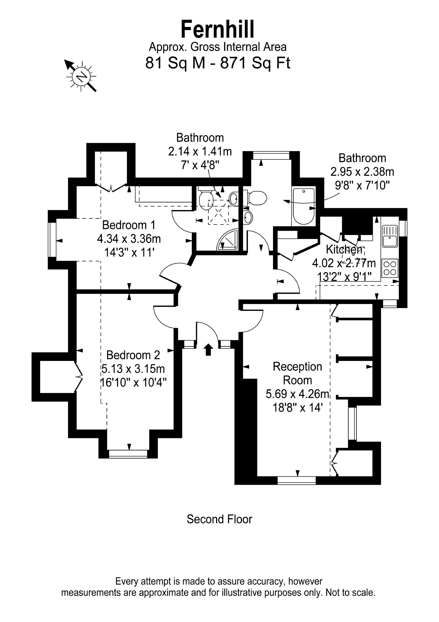 2 Bedrooms Flat to rent in Chartfield Avenue, London SW15