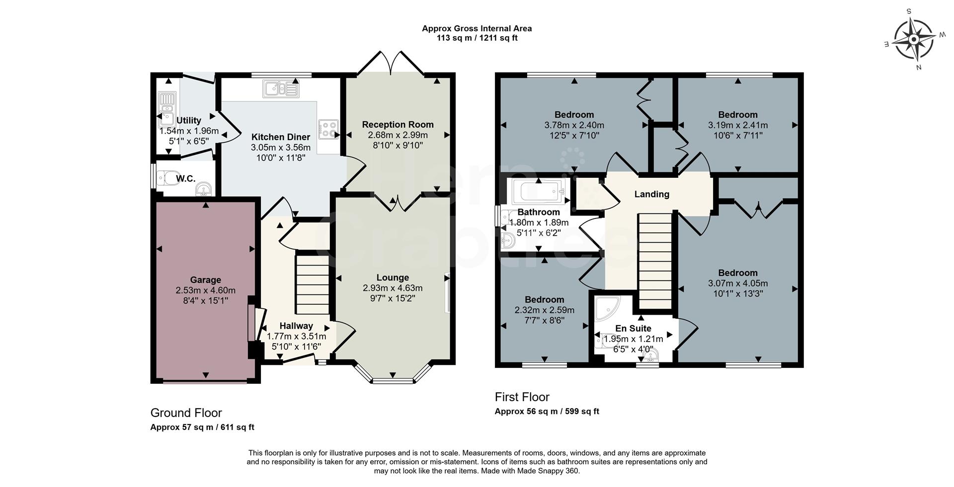 2, Palmers Drive, Cardiff floorplan