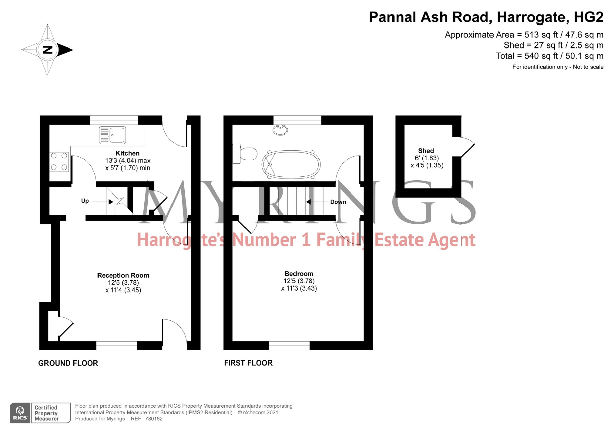 Pannal Ash Road, Harrogate, North Yorkshire HG2, 1 bedroom terraced