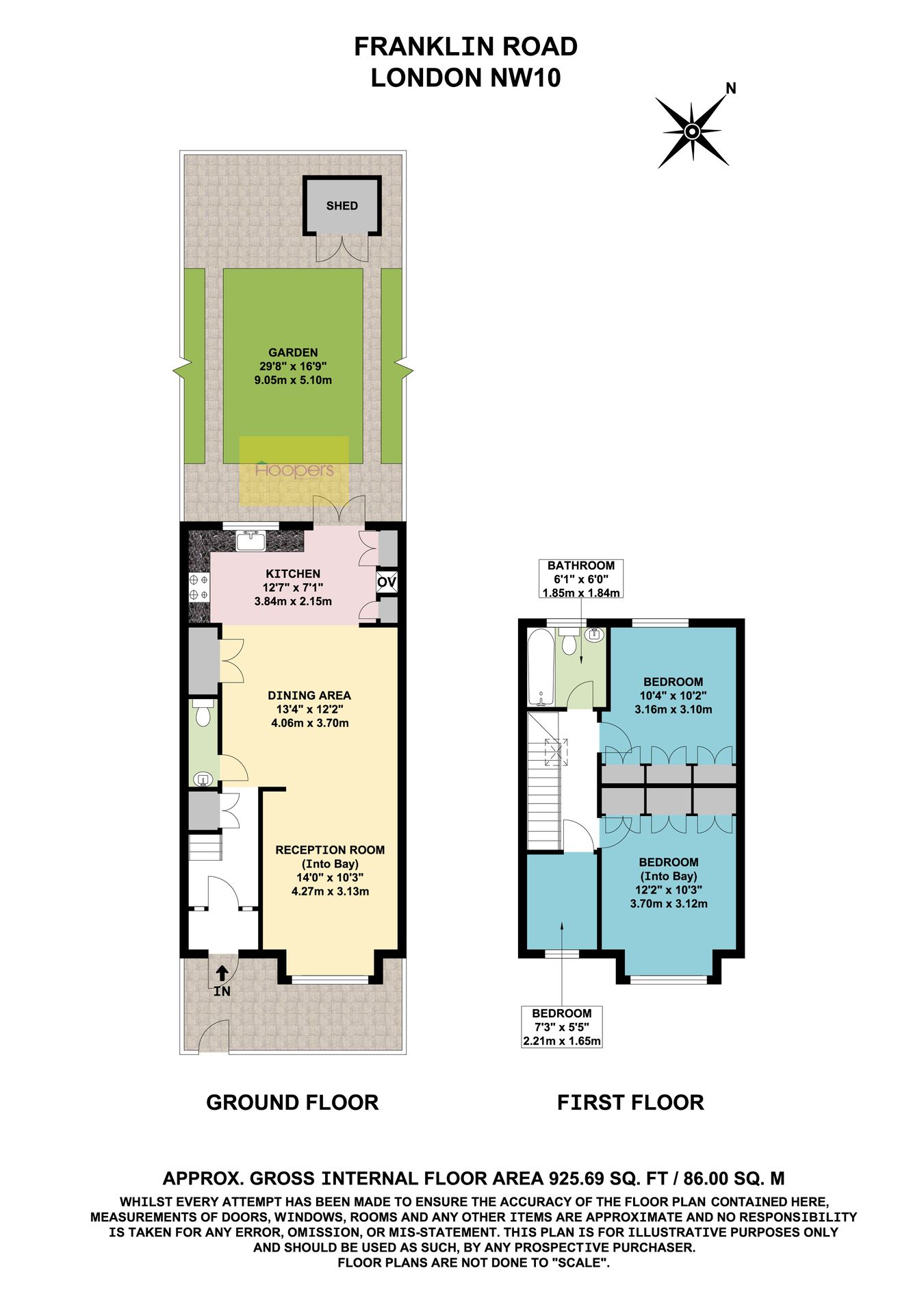 Franklyn Road, London floorplan