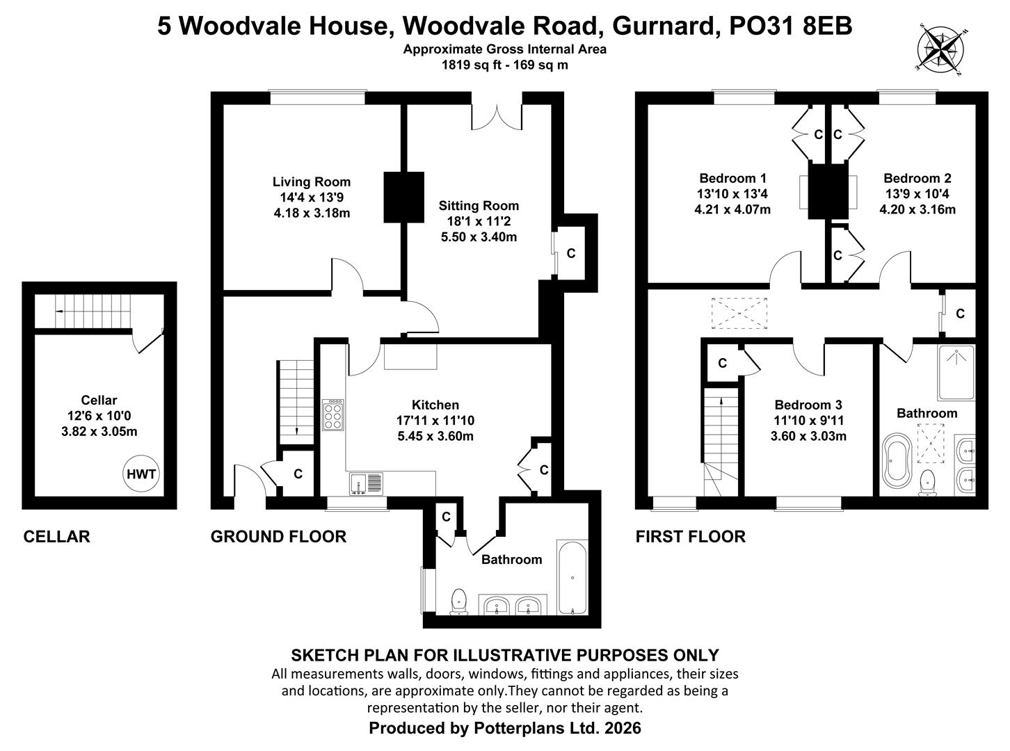5 Woodvale House, Woodvale Road, Gurnard floorplan