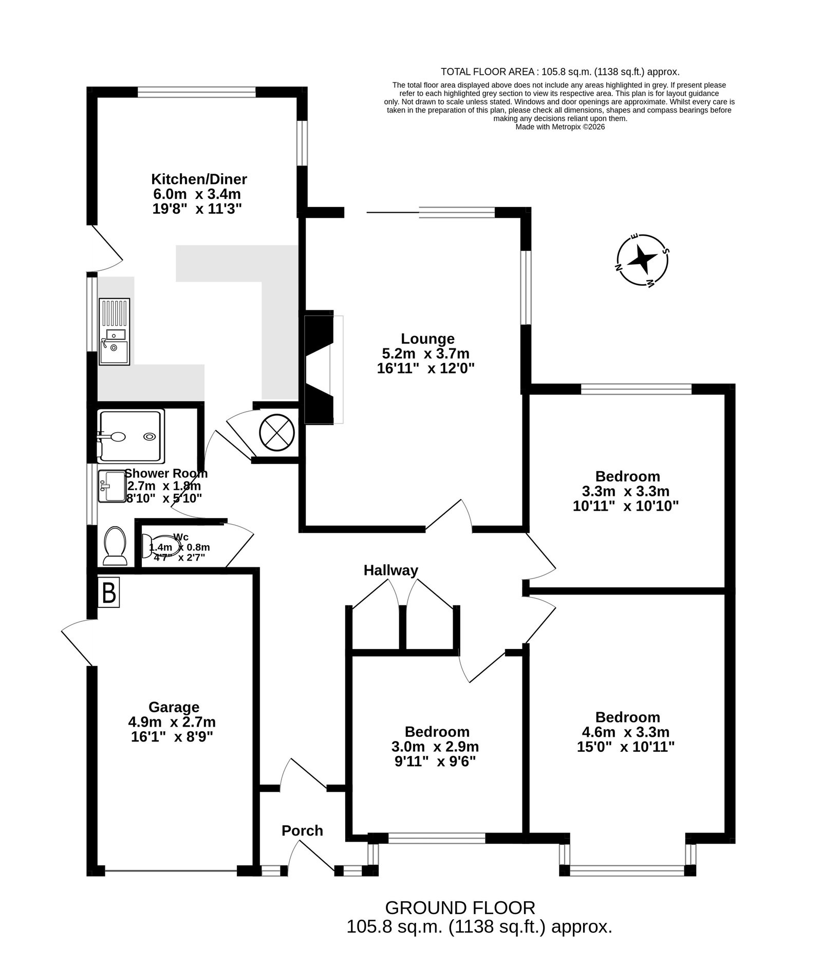 63, St. Michaels Avenue, Margate floorplan
