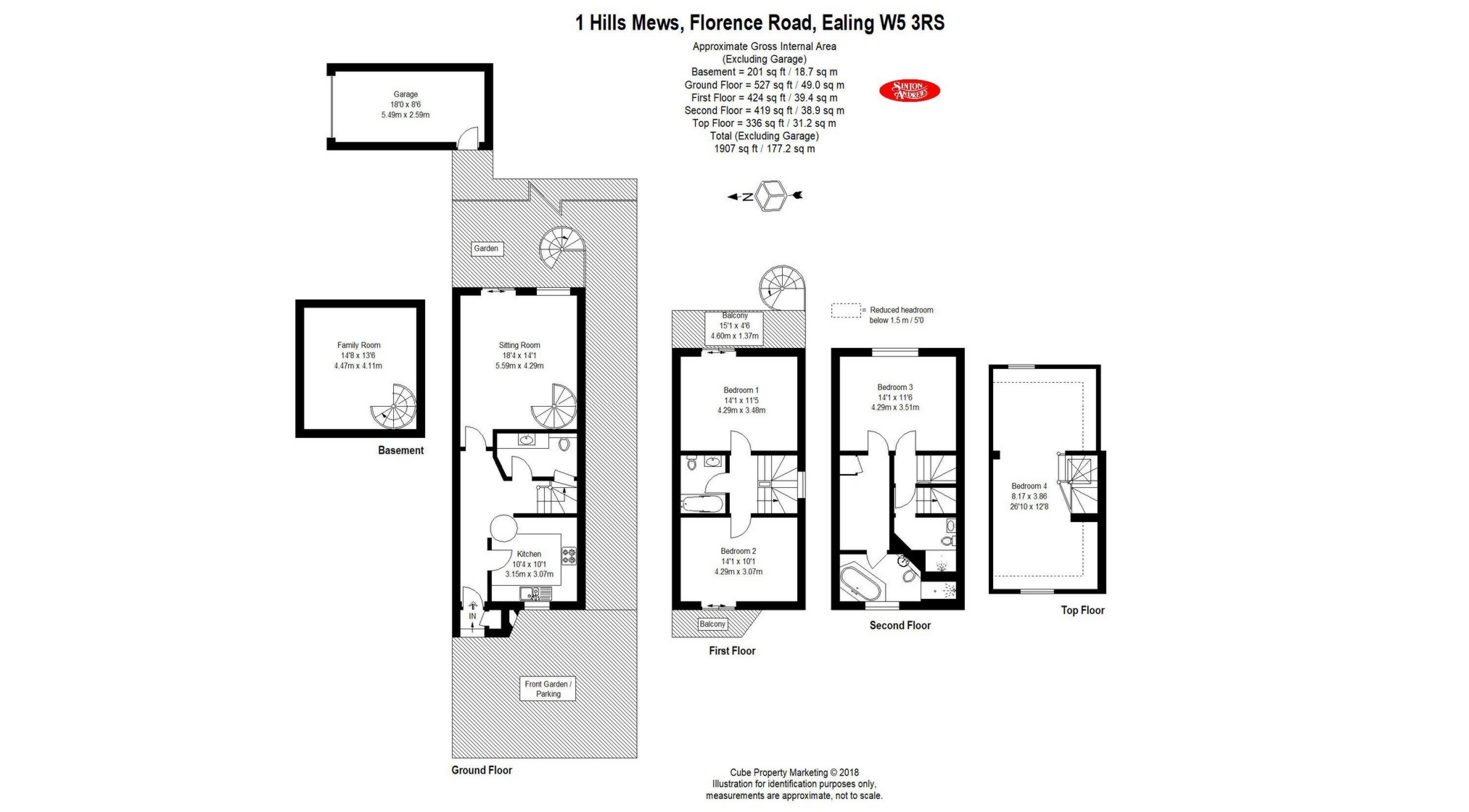 Hills Mews, Florence Road, Ealing W5, 4 bedroom semidetached house for