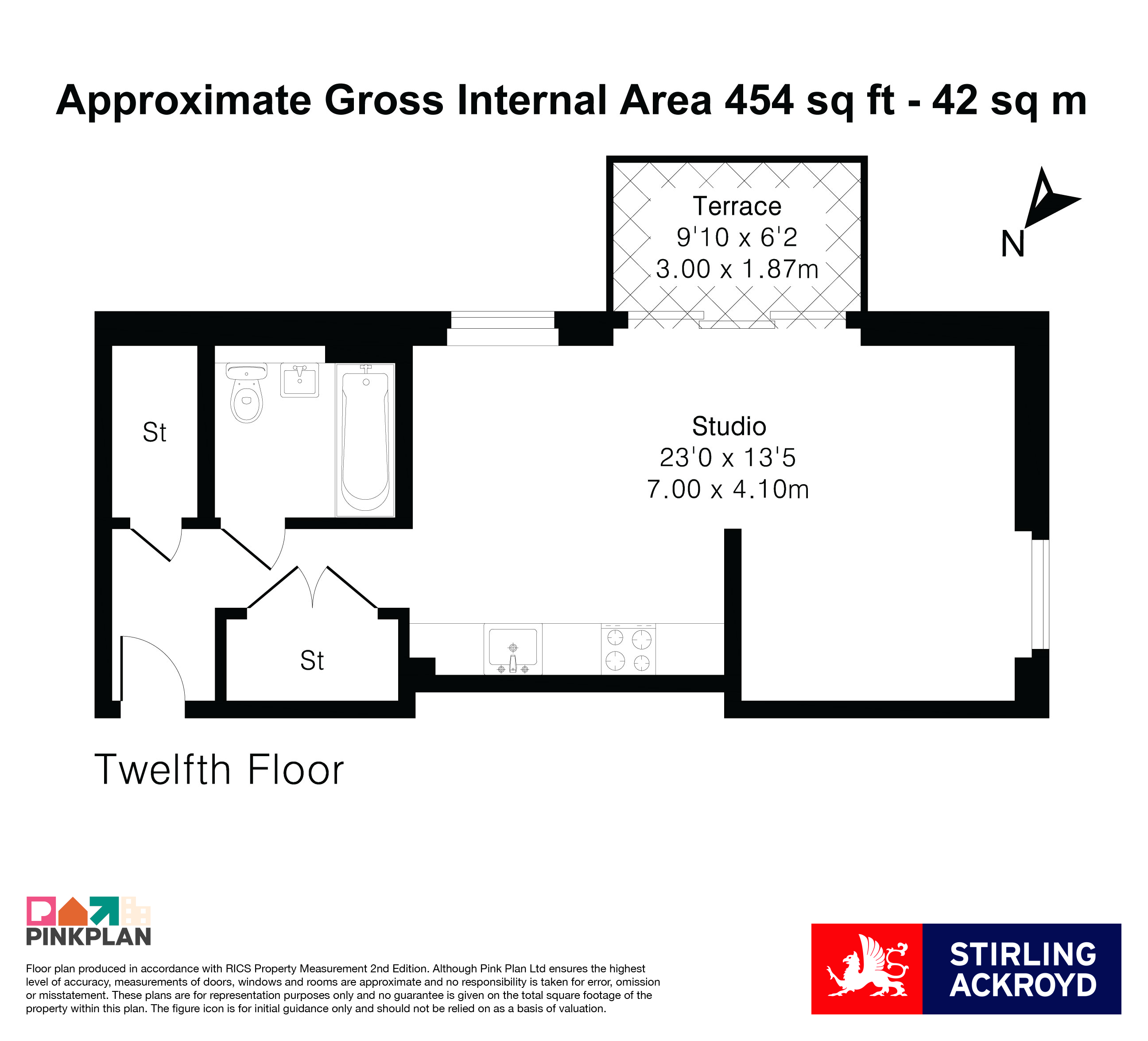 Flat 101, Ascot House, 30, Mill Mead, Surrey floorplan
