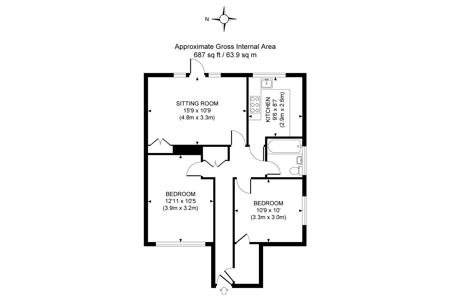 1 Bedrooms Maisonette for sale in Woking, Surrey GU22