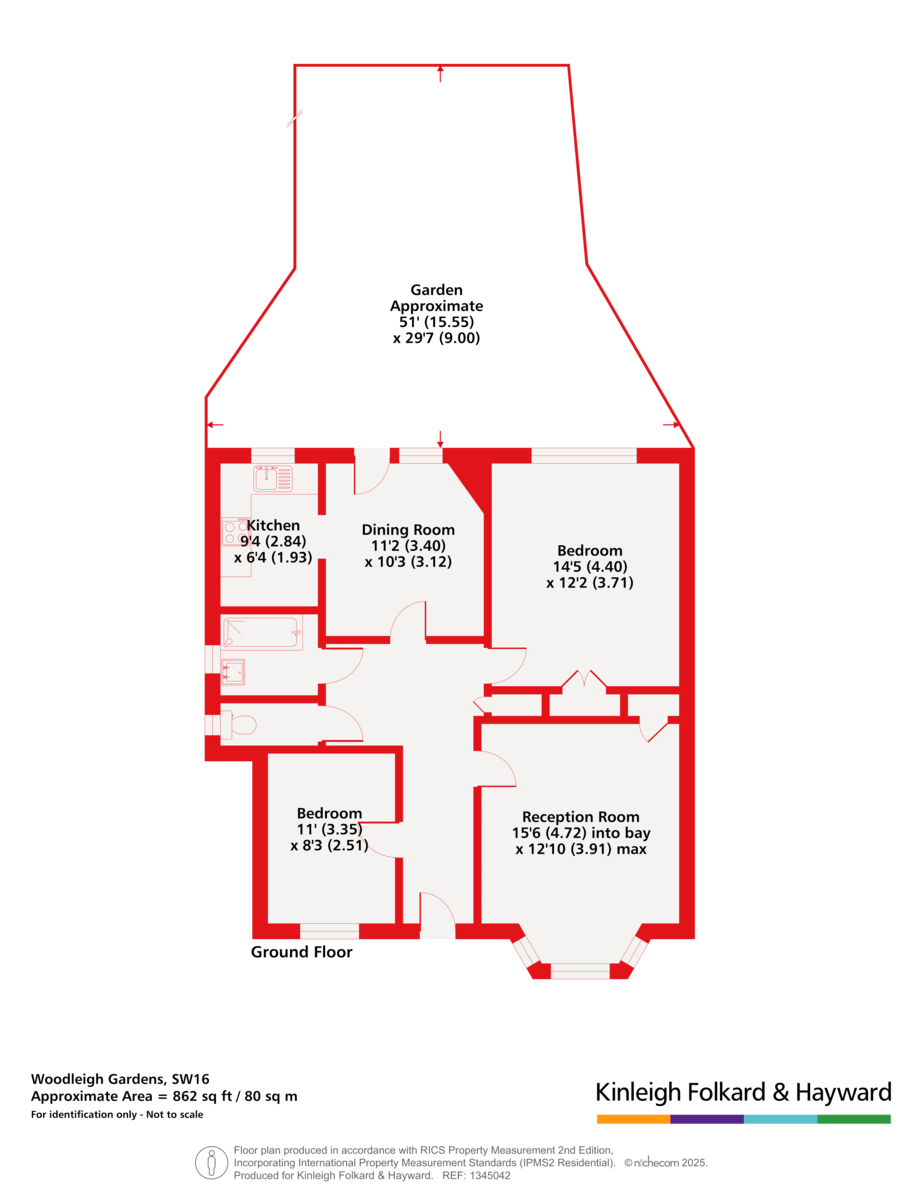 49, Woodleigh Gardens, London floorplan