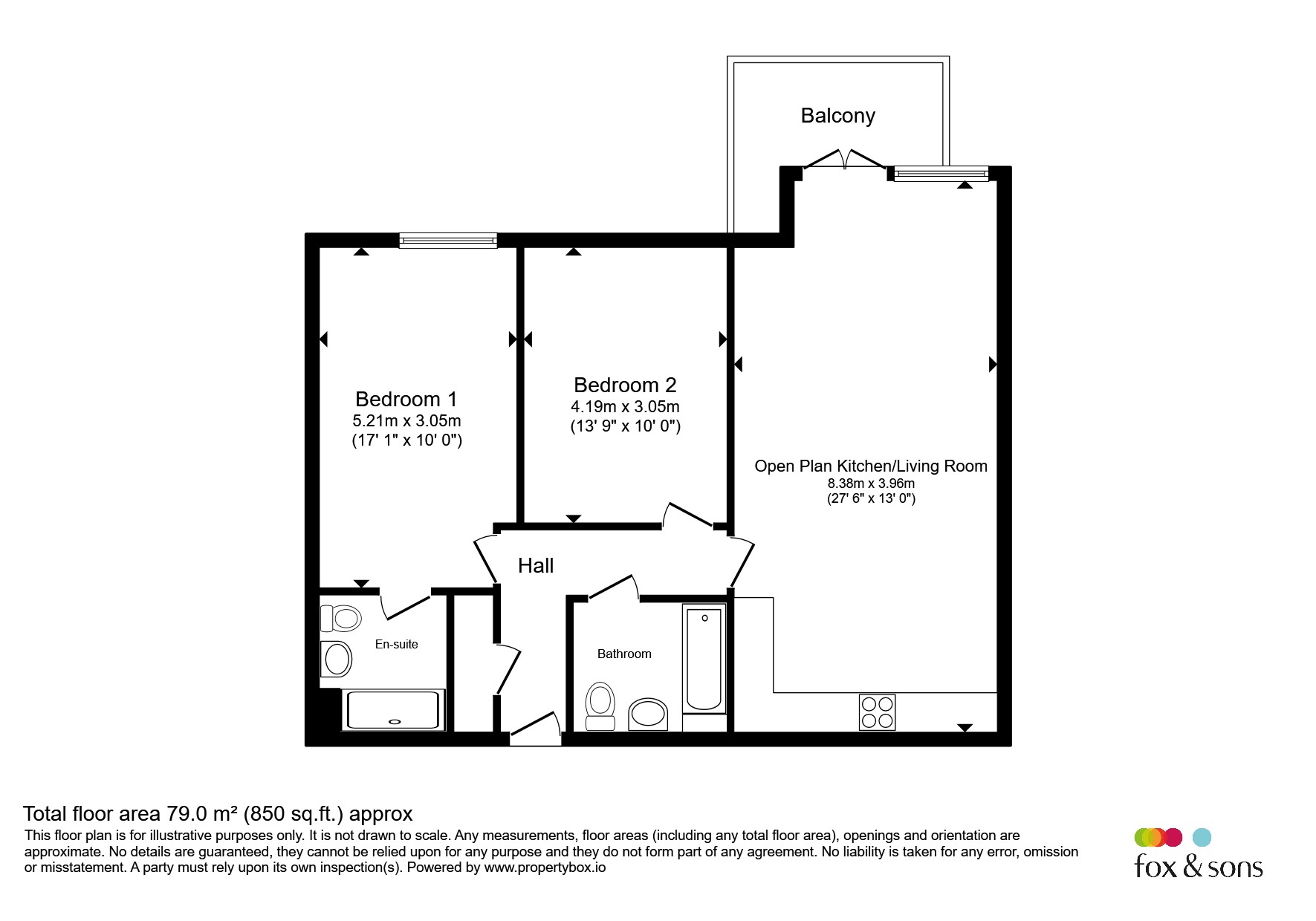 Flat 23, Fiador Court, 6, Midway Quay, Eastbourne floorplan