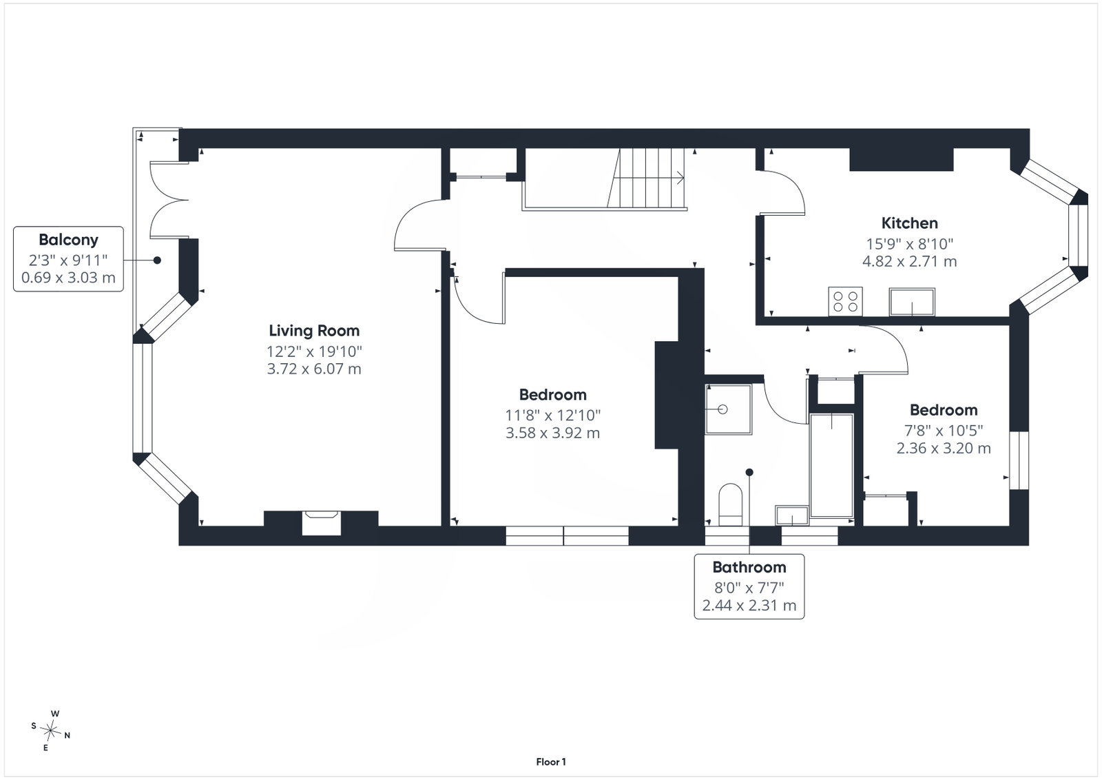 Church Walk, Worthing floorplan