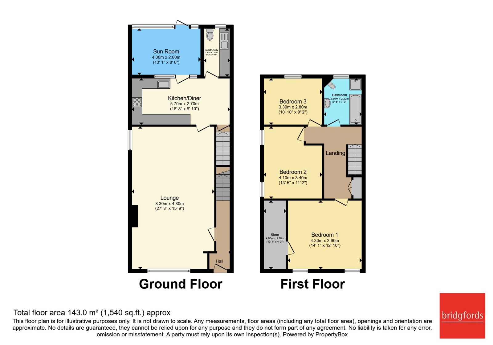 6, School Road, Buxton floorplan