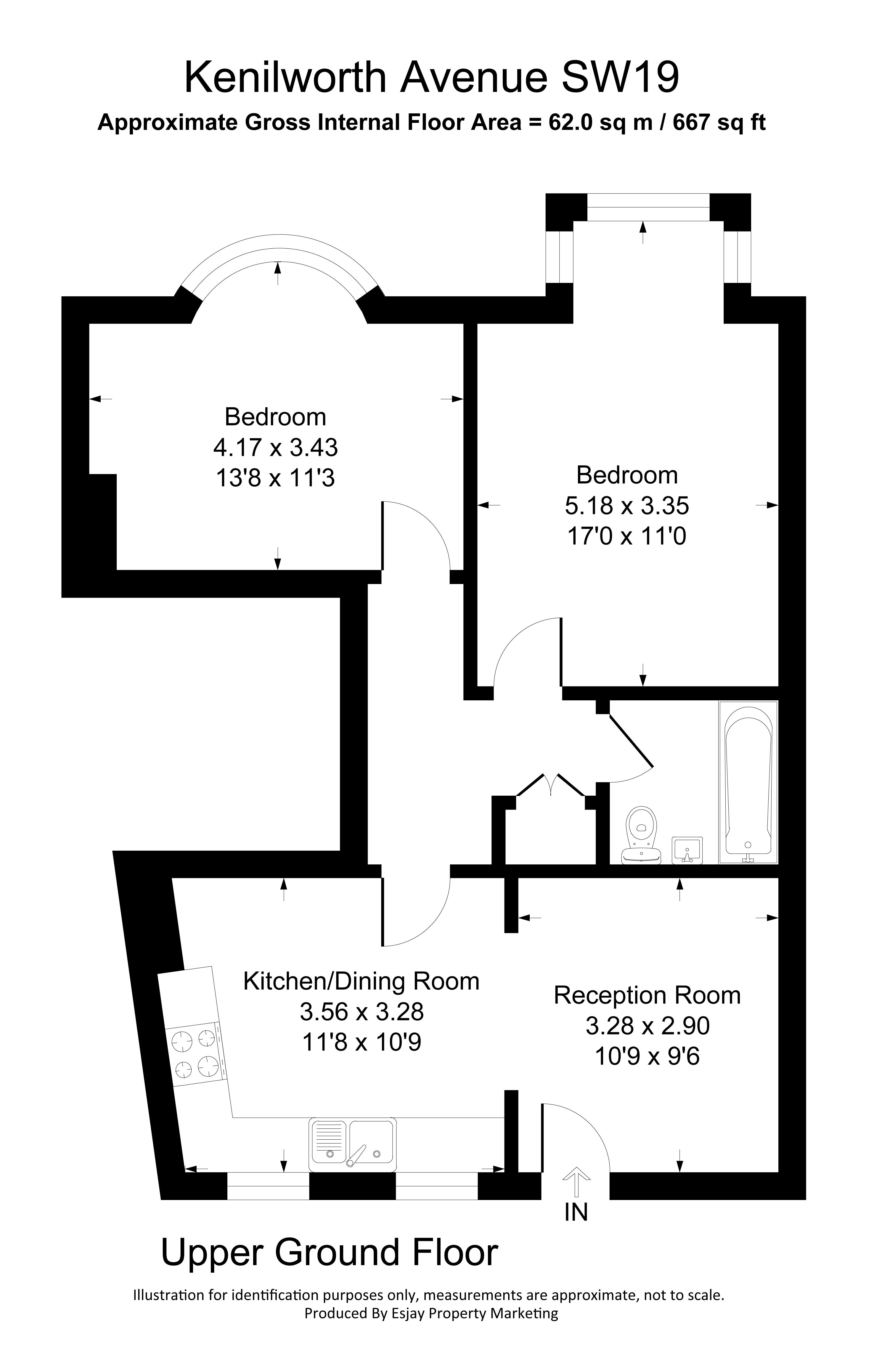 Kenilworth Avenue, London, SW19 floorplan
