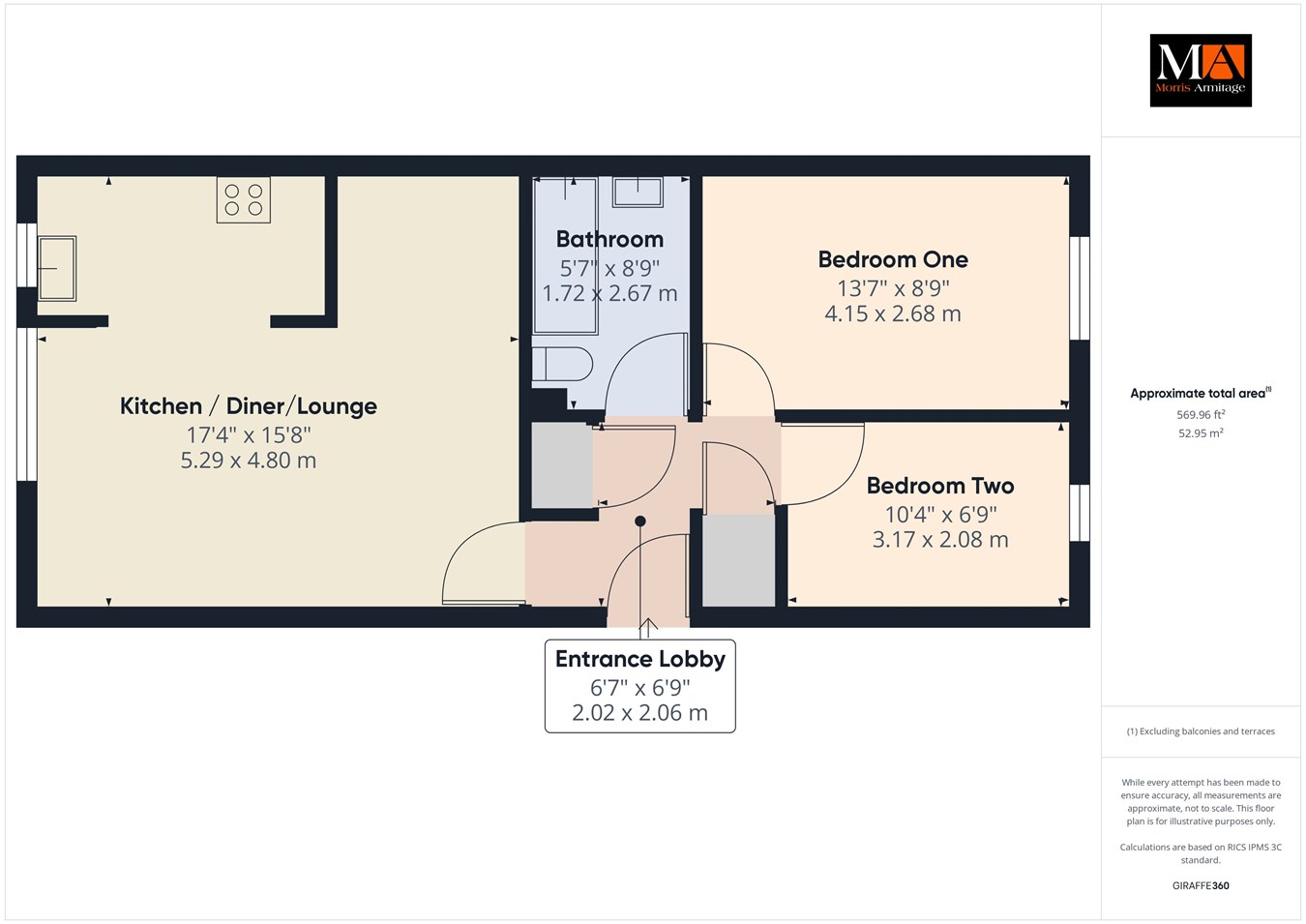2 bed flat for sale in The Moorings, Stoke Ferry, King's Lynn PE33