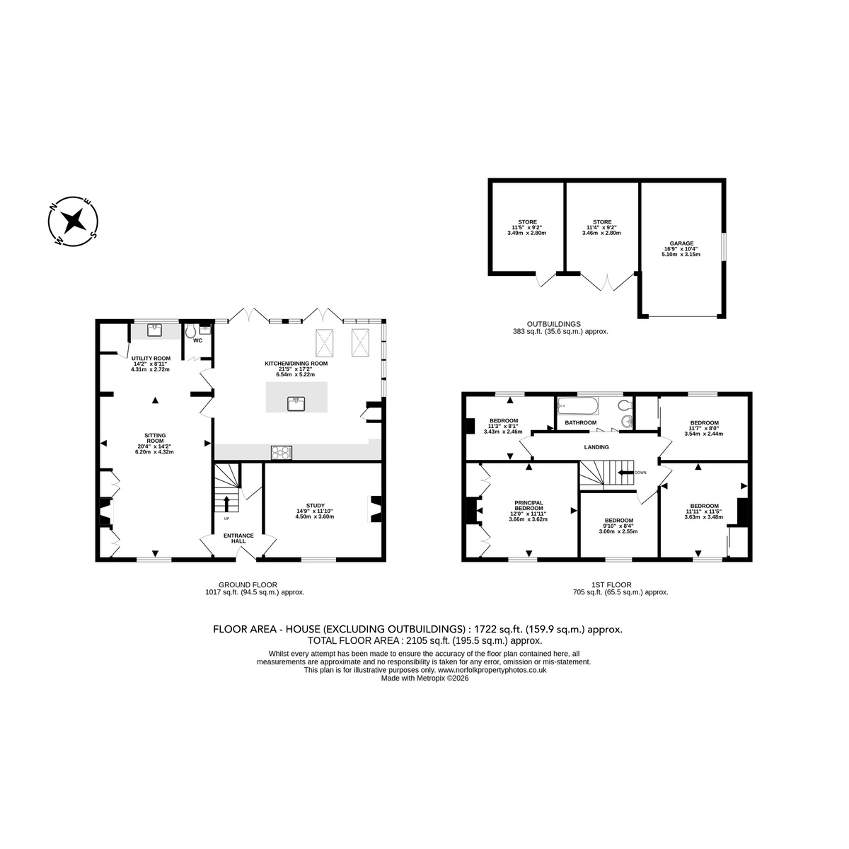 Wensum Cottage, 37 The Street, Ringland floorplan