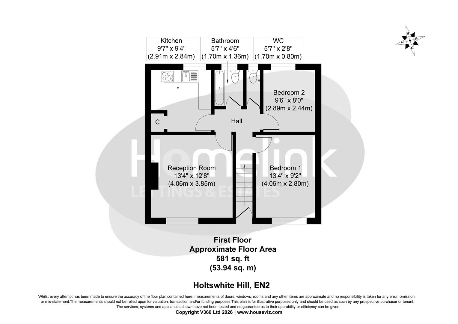 58, Holtwhites Hill, Enfield floorplan
