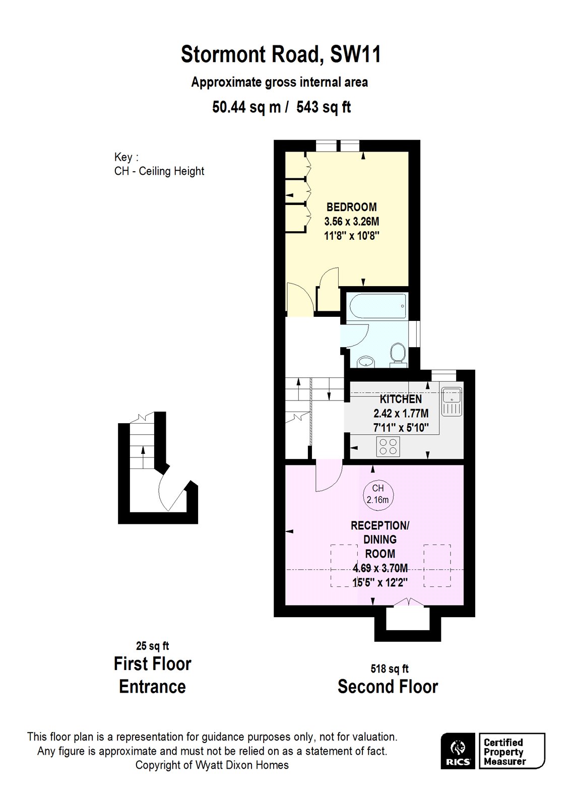 Stormont Road, London SW11, 1 bedroom flat for sale 64518448