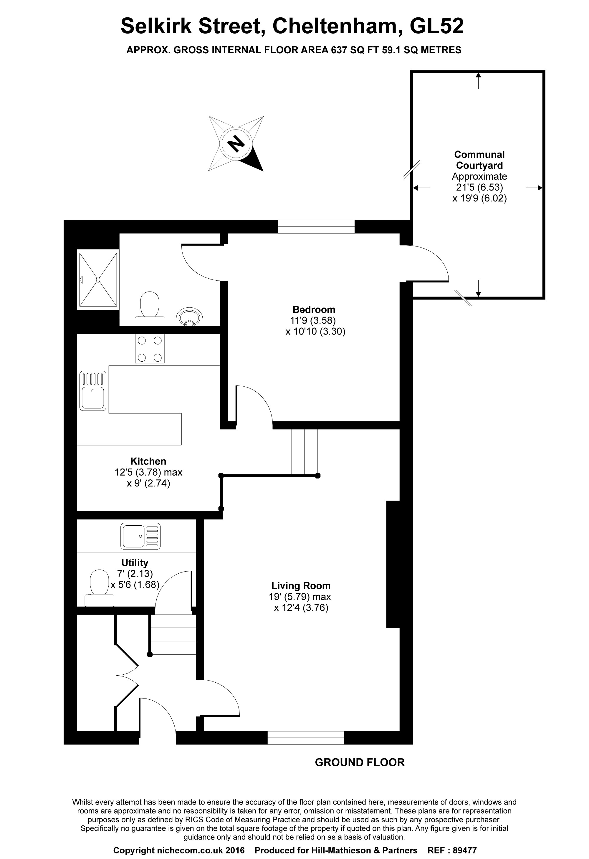 1 Bedrooms Flat to rent in Selkirk Street, Cheltenham GL52