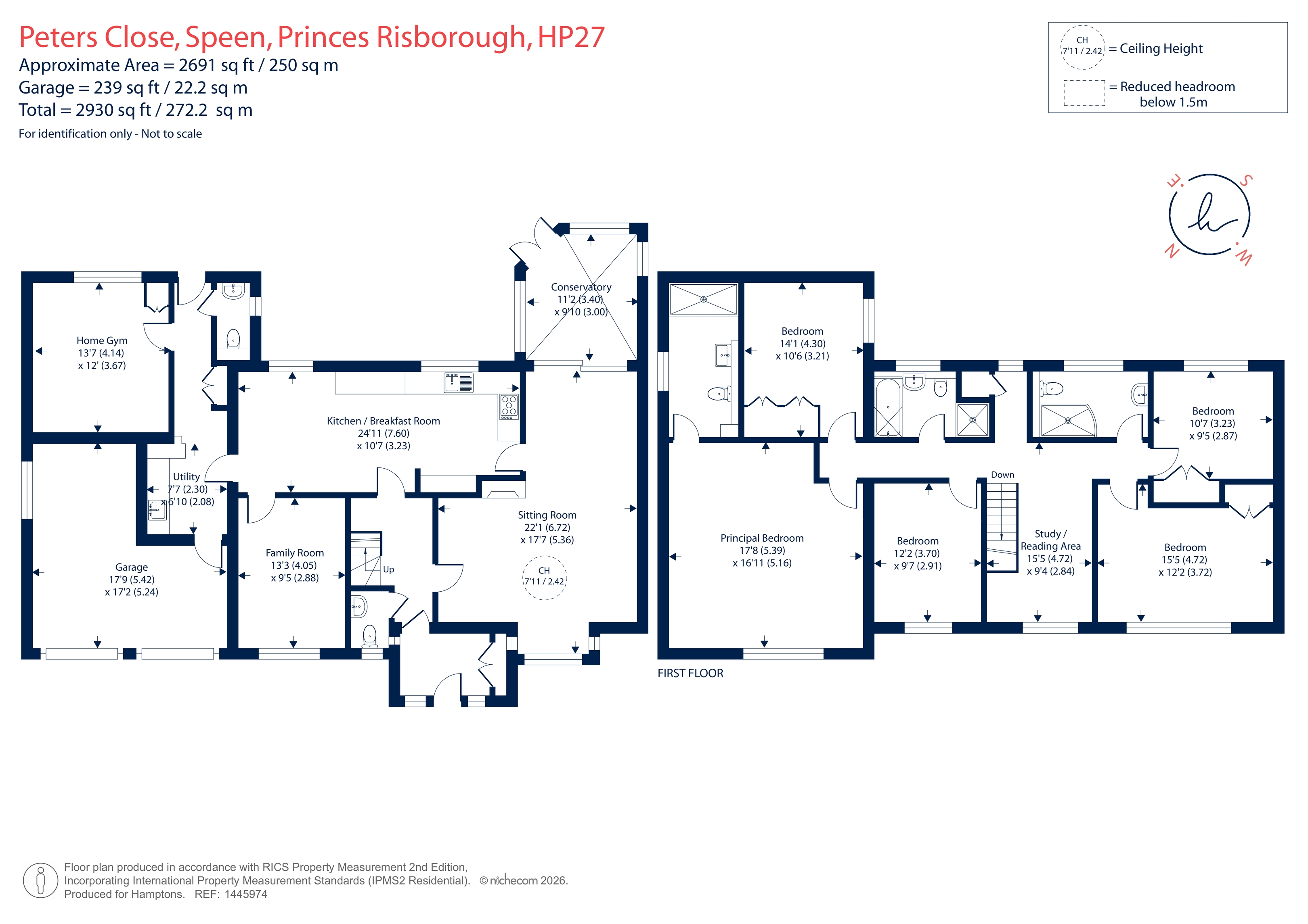 3, St. Peters Close, Speen, Princes Risborough floorplan