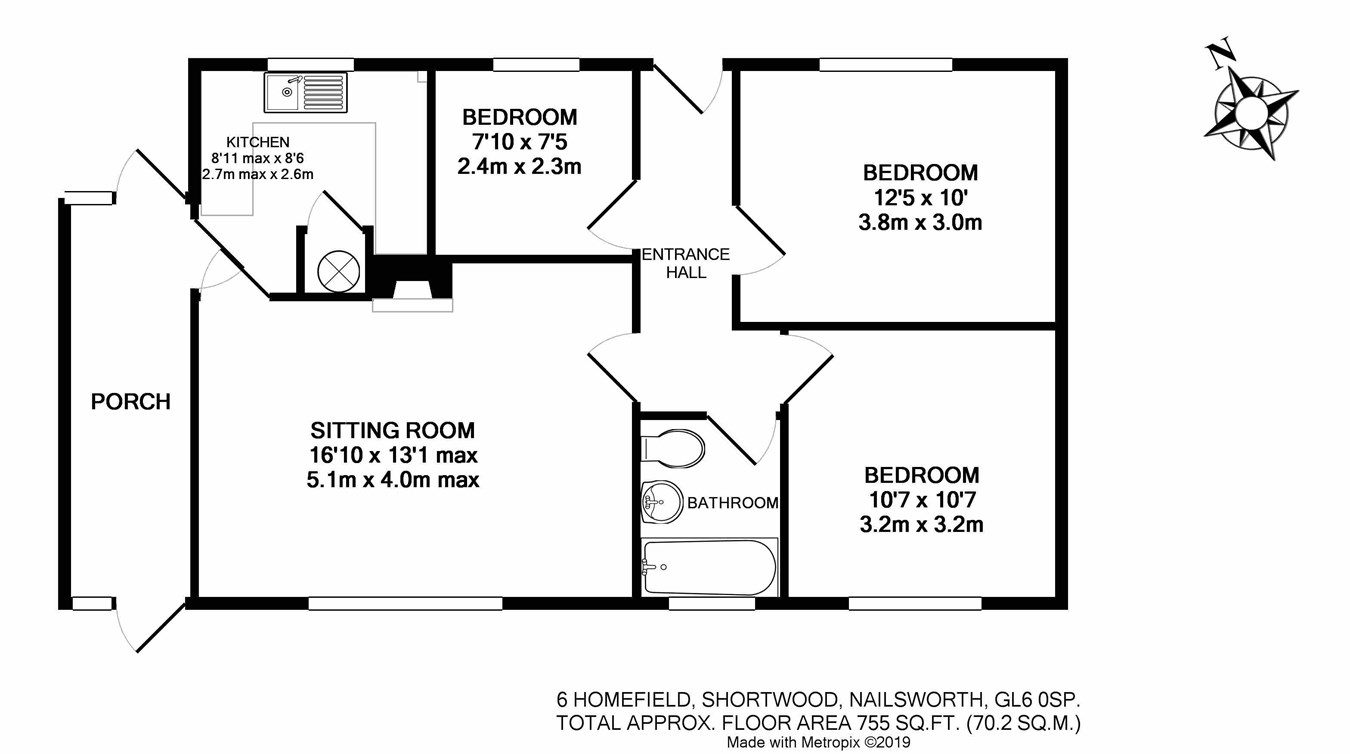 3 Bedrooms Detached bungalow for sale in Homefield, Shortwood, Nailsworth, Stroud GL6