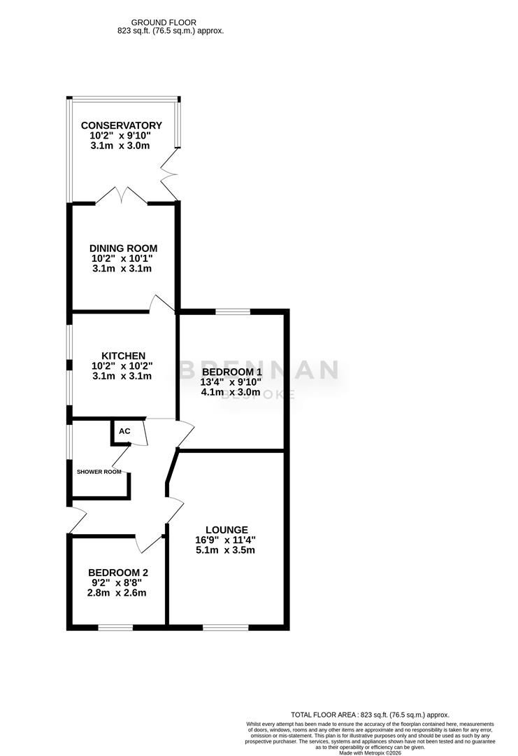 14, Shakespeare Drive, Kettering floorplan