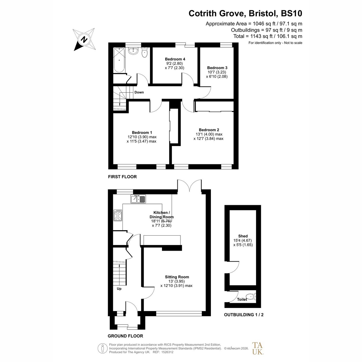 6, Cotrith Grove, Bristol floorplan