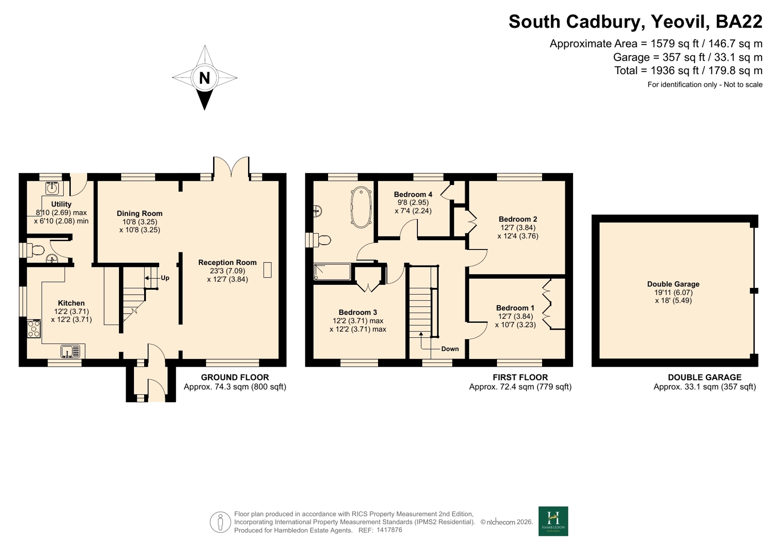 Turnstones, Compton Road, Yeovil floorplan