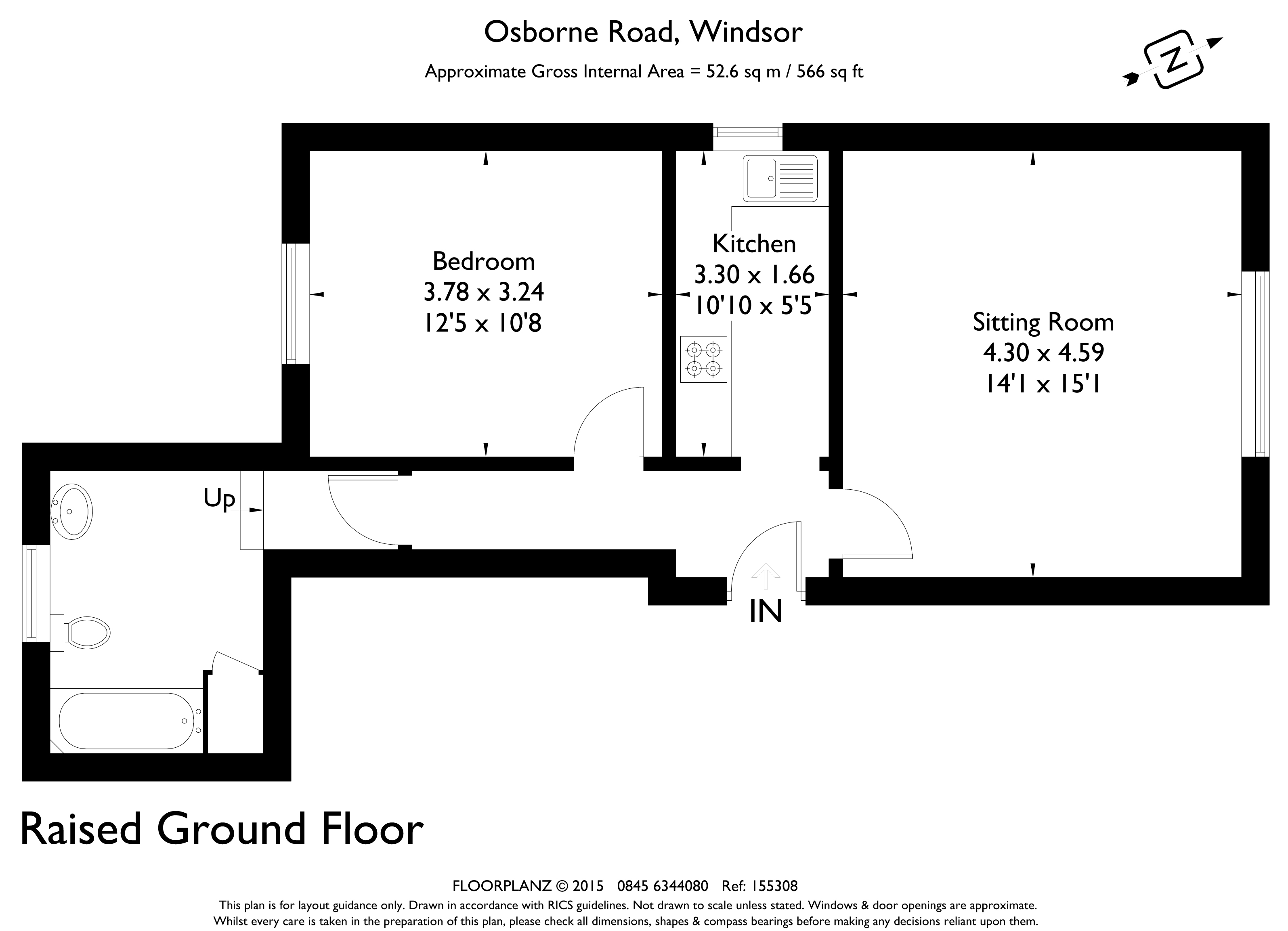 1 Bedrooms Flat to rent in Osborne Road, Windsor SL4