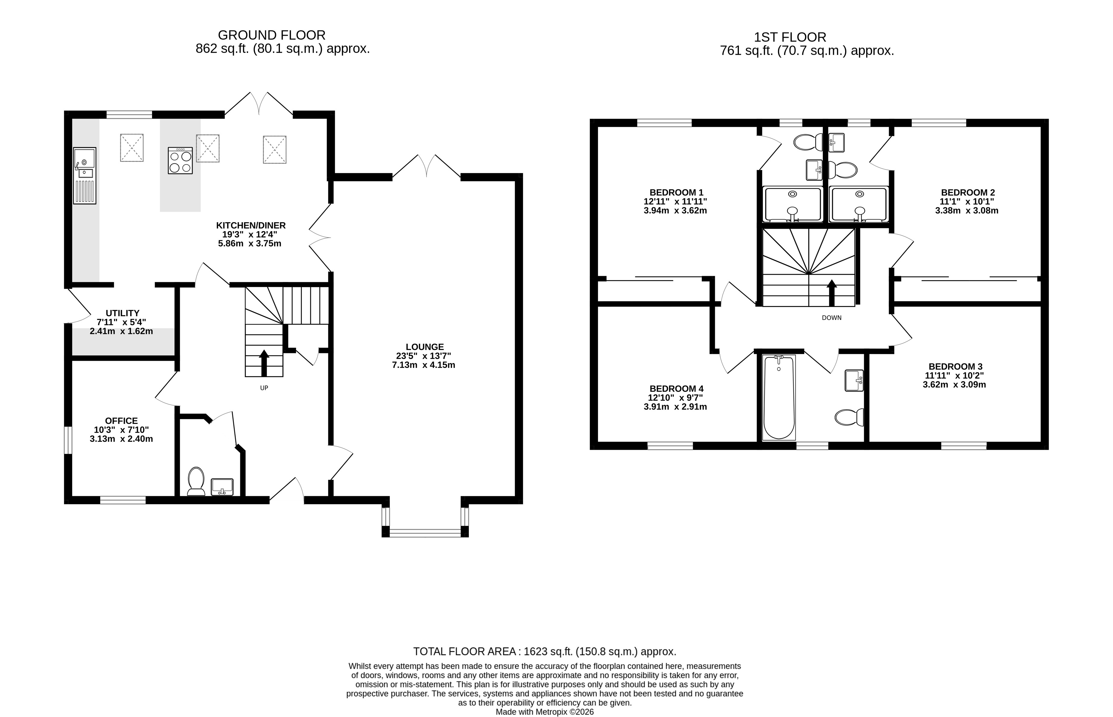 7, Oak View, Dorset floorplan