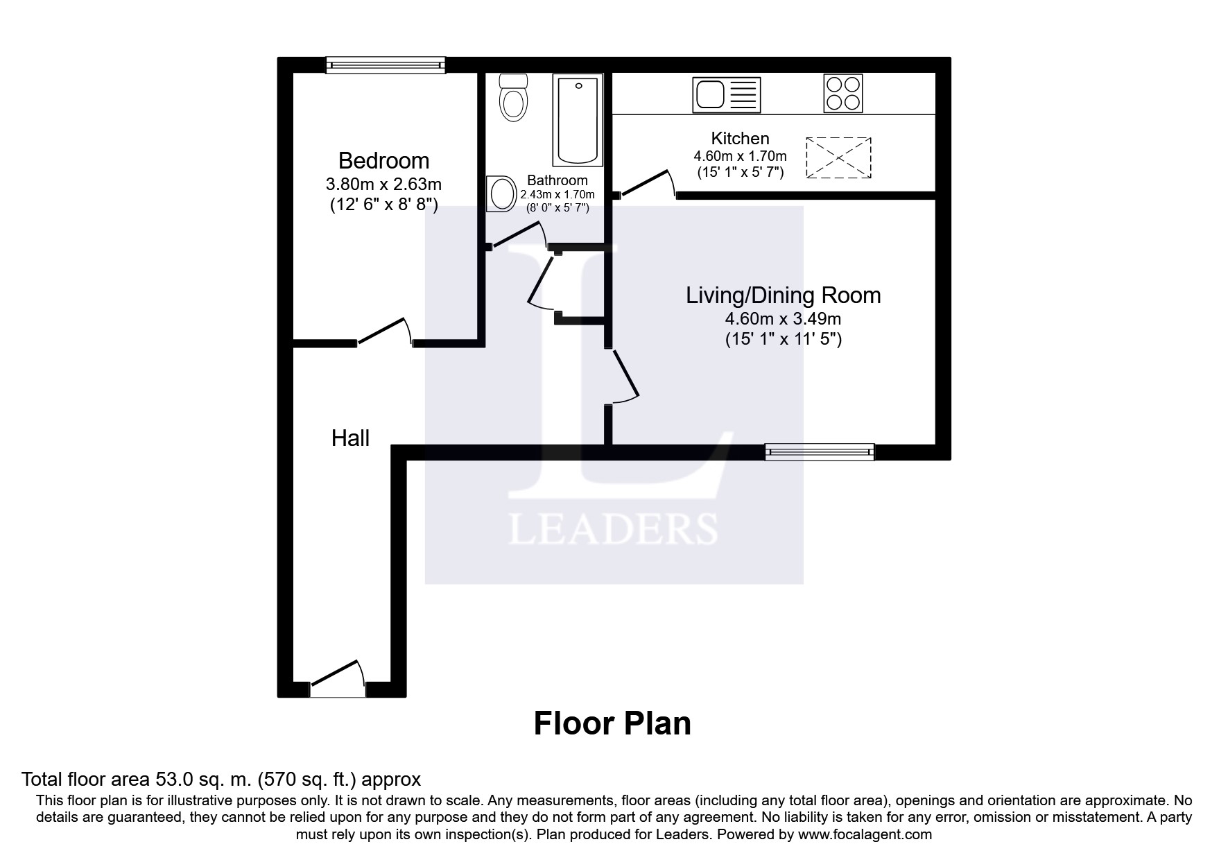 1 Bedrooms Flat to rent in Leen Lane, Northgate, Chester CH1