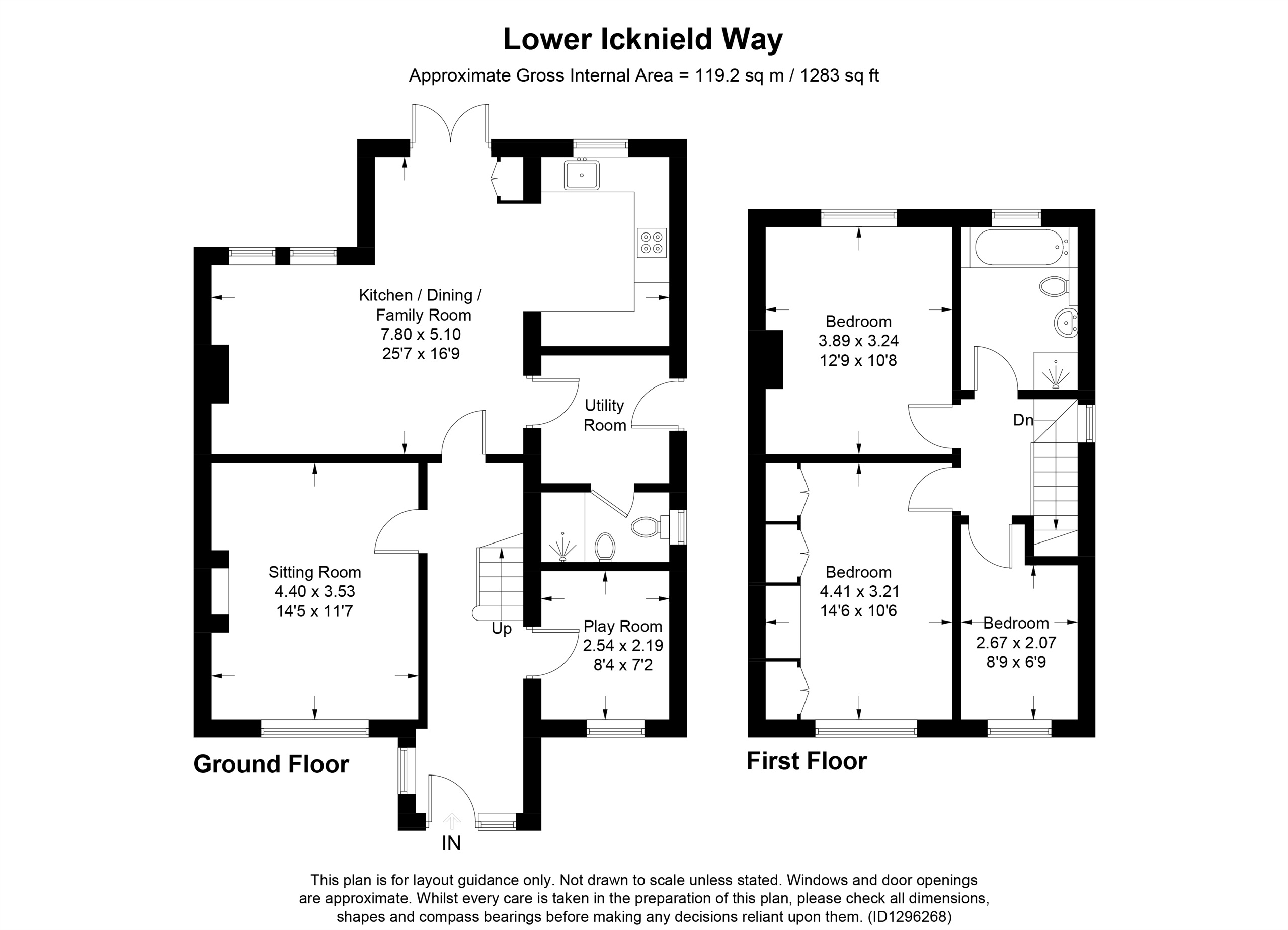 35, Lower Icknield Way, Tring floorplan