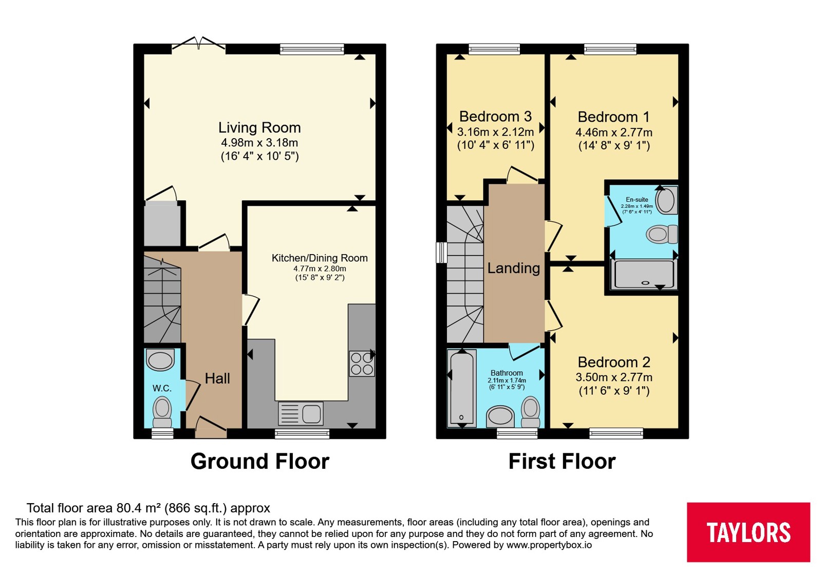 1, Binyon Gardens, Hitchin floorplan
