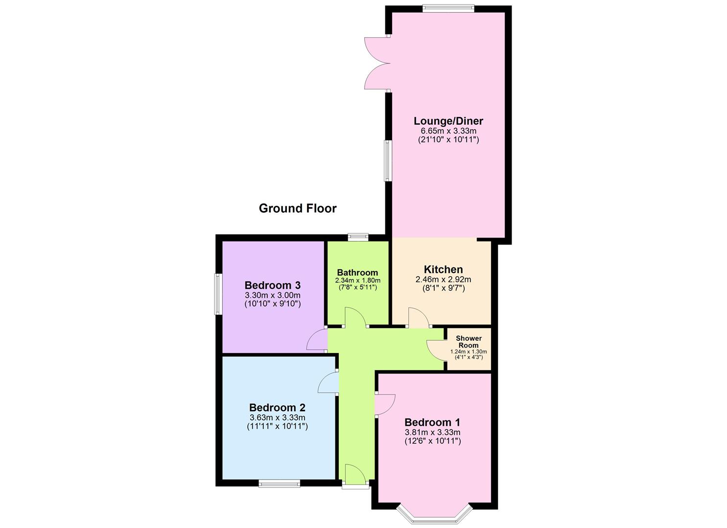 87, Welland Close, Peterborough floorplan