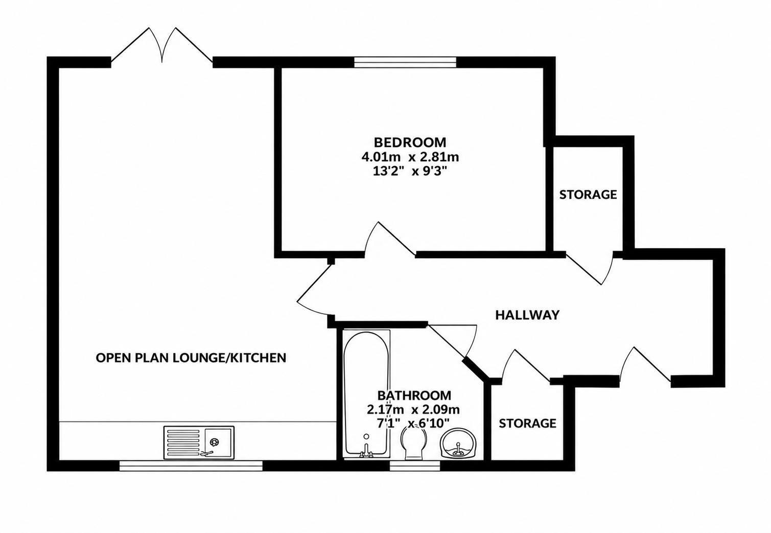 64, Gladwin Way, Harlow floorplan