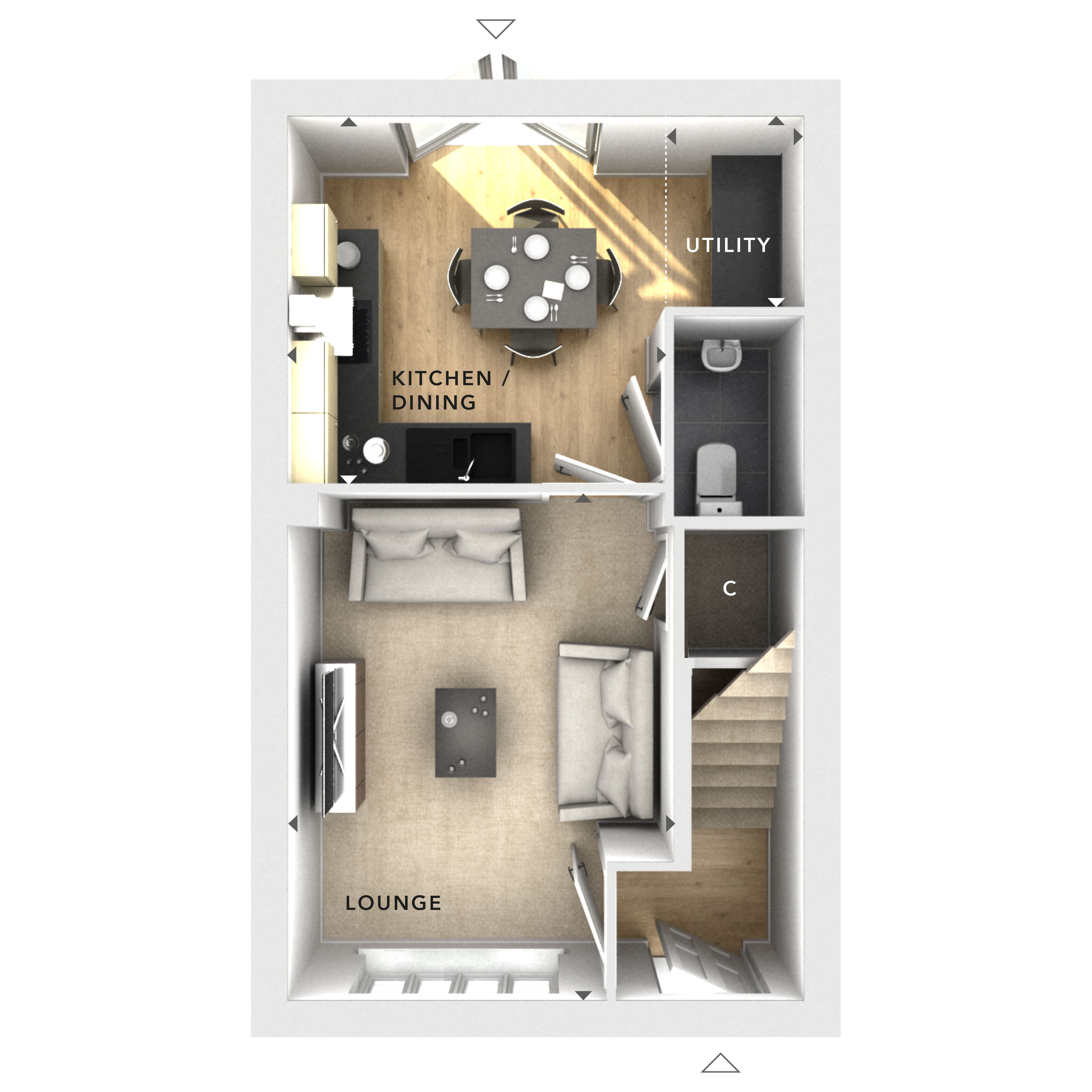 175, Bridge End Road, Grantham floorplan