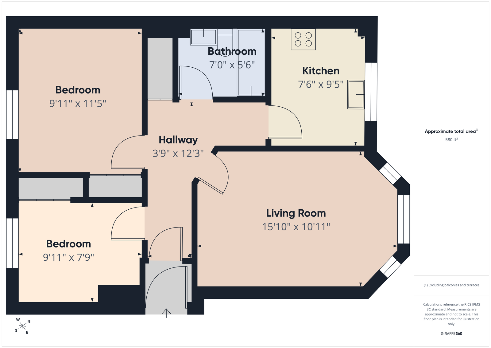 43/7, West Bryson Road, Edinburgh floorplan