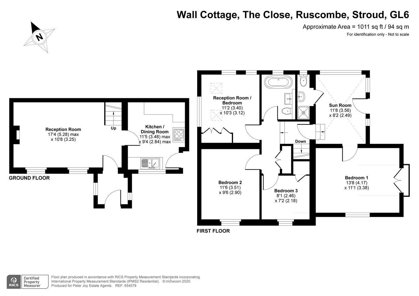 Wall Cottage, The Close, Ruscombe floorplan