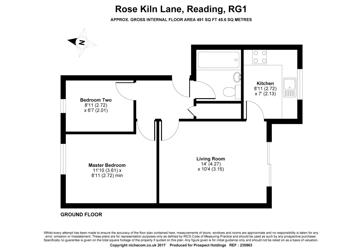 41, Admirals Court, Reading floorplan