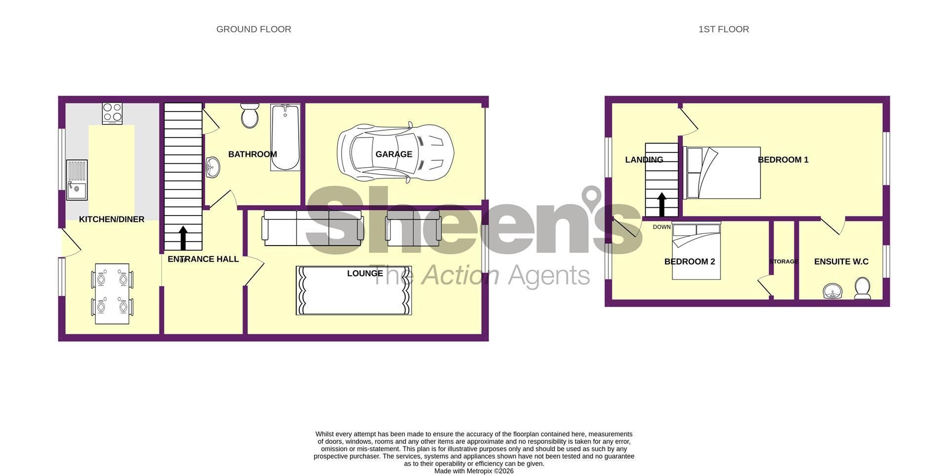 20, Belsize Avenue, Jaywick floorplan