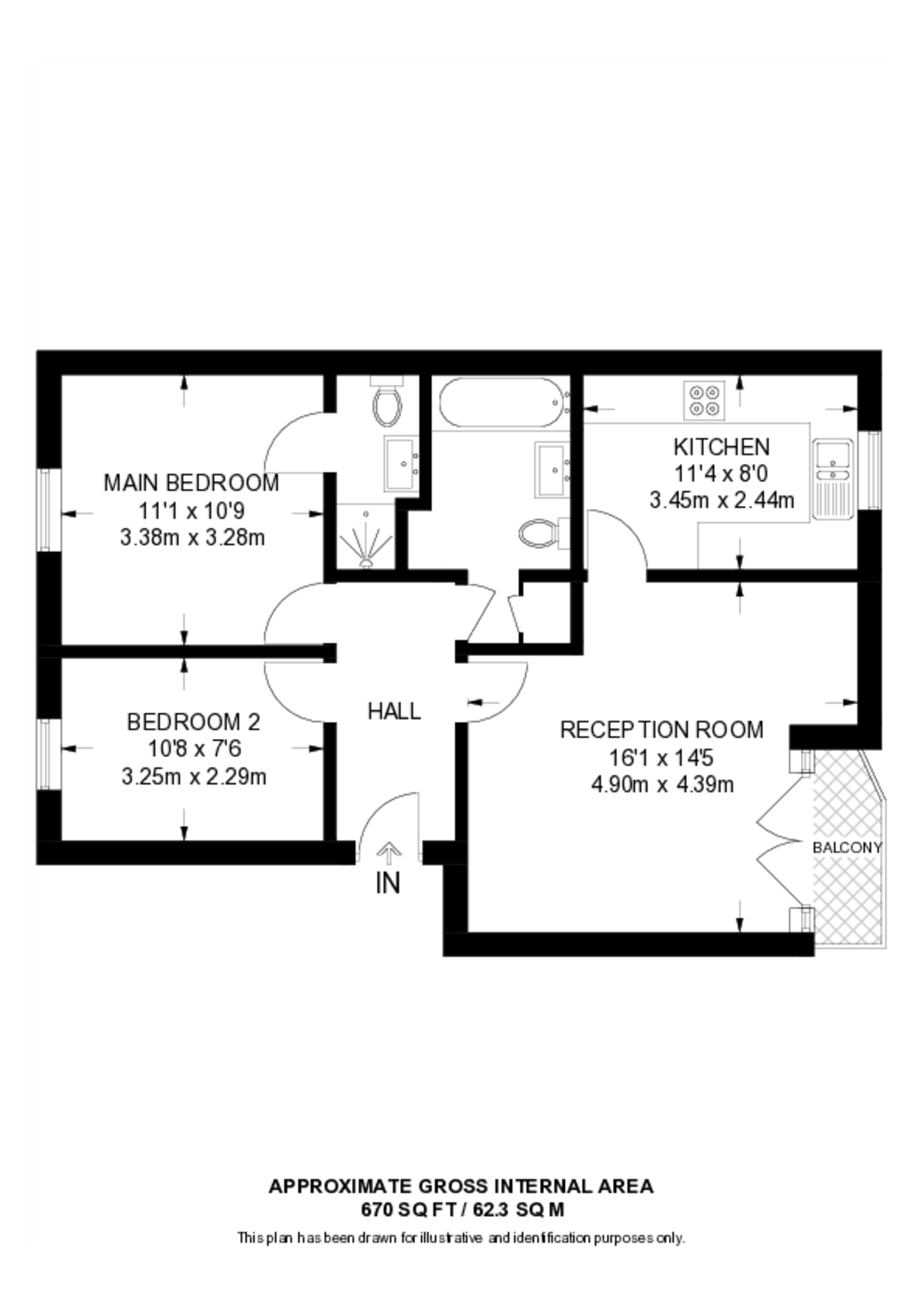 Felixstowe Court, Gallions Reach floorplan